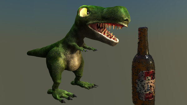 dinosaur big rock c4d